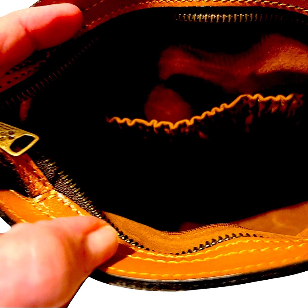 Patricia Nash Prescott Tote Shoulder Bag in hand tooled in Cognac Brown. - Picture 12 of 16